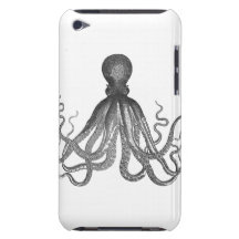 Kraken - Black Giant Octopus / Cthulu iPod Touch Case