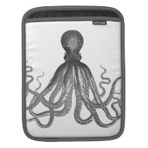 Kraken - Black Giant Octopus / Cthulu iPad Sleeves