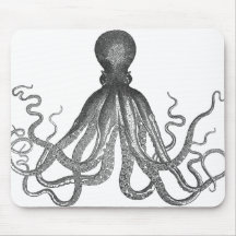 Kraken - Black Giant Octopus / Cthulu Mouse Pad