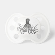 Kraken - Black Giant Octopus / Cthulu Baby Pacifiers