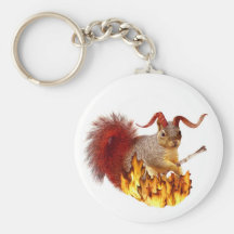Krampus Squirrel Keychain