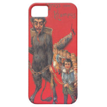 Krampus With Bad Children iPhone 5 Cases