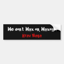 Krav Maga Bumper Stickers
