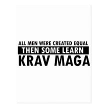 Krava maga designs postcards