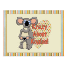 Krazy About Koalas Post Cards