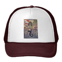Krishna Dances Over The Subdued Kaliya Naag In Riv Mesh Hat