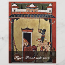 Krishna Steals Milk By Indischer Maler Um 1750  (B Full Color Flyer