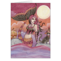 Krista - Halloween Mermaid Card