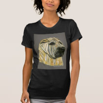 Kruger - Shar Pei Dog Art t-shirts
