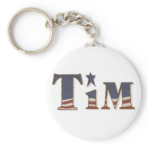 KRW Americana Name Keychain - Tim