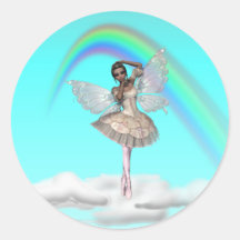 KRW Ballerina Faery Round Sticker
