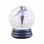 KRW Ballerina Snowglobe Sculpture Photo Sculpture