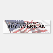 KRW Buy American Bumper Sticker