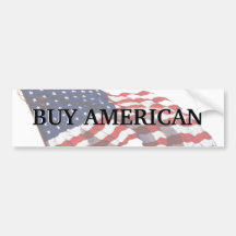 KRW Buy American Bumper Sticker