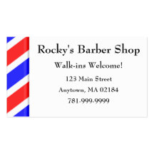 KRW Custom Barber Shop Appointment Business Card
