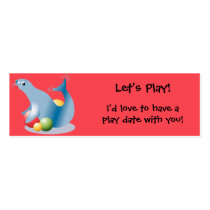KRW Custom Cool Seal Play Date Card business cards