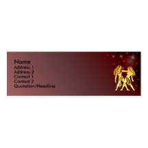 KRW Custom Gemini Zodiac Sign Profile Card Business Cards