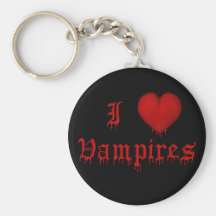KRW Dripping Blood I Love Vampires Key Chains