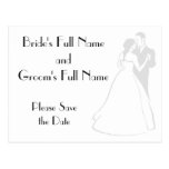 KRW Elegant Custom Save the Date Card Postcard
