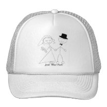 KRW Just Married Hat White