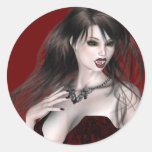 KRW Lady Vampire Halloween Sticker