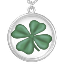 KRW Lucky 4 Leaf Clover Sterling Silver Necklace