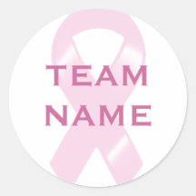 KRW Pink Ribbon Walk Custom Team Stickers