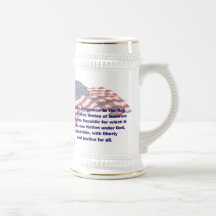KRW Pledge of Allegiance Stein Coffee Mugs
