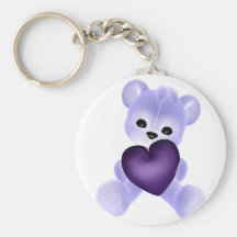 KRW Purple Teddy Key Chain