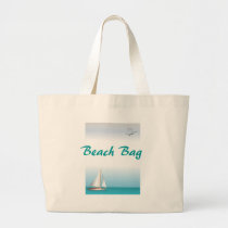 KRW Sailboat Beach Tote Bag bags