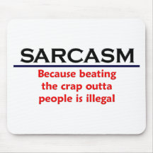 KRW Sarcasm Funny Joke Mouse Mat