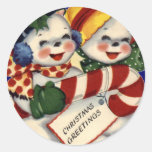 KRW Vintage Snowcouple Christmas Sticker