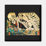 Kuniyoshi Skeleton Summoned by Witch Refrigerator Magnets