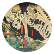 Kuniyoshi Skeleton Summoned by Witch Plates