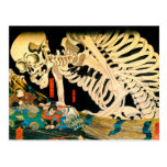 Kuniyoshi Skeleton Summoned by Witch Post Card