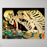 Kuniyoshi Skeleton Summoned by Witch Posters