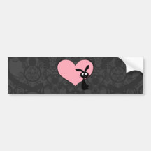 Kuro Bunny Love IV Bumper Sticker