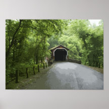 Kurtz Mill Covered Bridge Poster Print