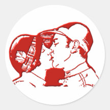 Kuss kiss aufkleber