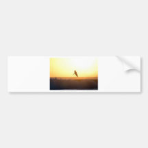 Kuta Beach surfing sunset Bumper Sticker