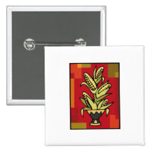 Kwanzaa Corn Pinback Button