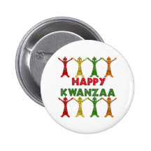 Kwanzaa Dancers Pinback Buttons