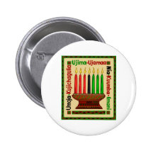 KWANZAA PINBACK BUTTON