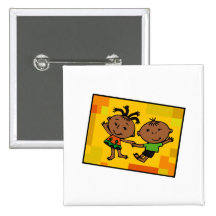 Kwanzaa Twins Buttons