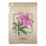 L for Lily Floral Monogram