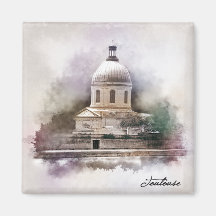 La Basilique Saint-Pierre de Toulouse. Aimants Pour Réfrigérateur