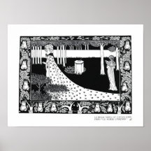 La Beale Isoud at Joyous Gard, illustration from ' Print