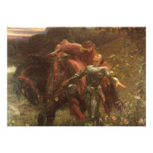 La Belle Dame sans Merci by Sir Frank Dicksee Custom Invitation