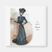 La Belle Epoque 1899 Fridge Magnet