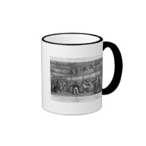 La Courtille, popular dance, engraved by Yves mugs